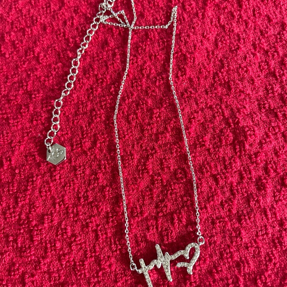 Swarovski Silver Charm Necklace Modern Minimalist Design